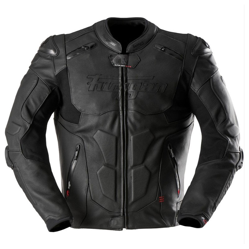 Blouson moto en cuir Furygan Ghost Evo noir