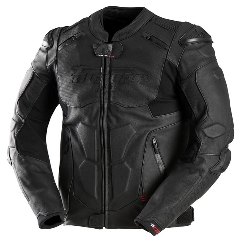 Blouson moto en cuir Furygan Ghost Evo noir