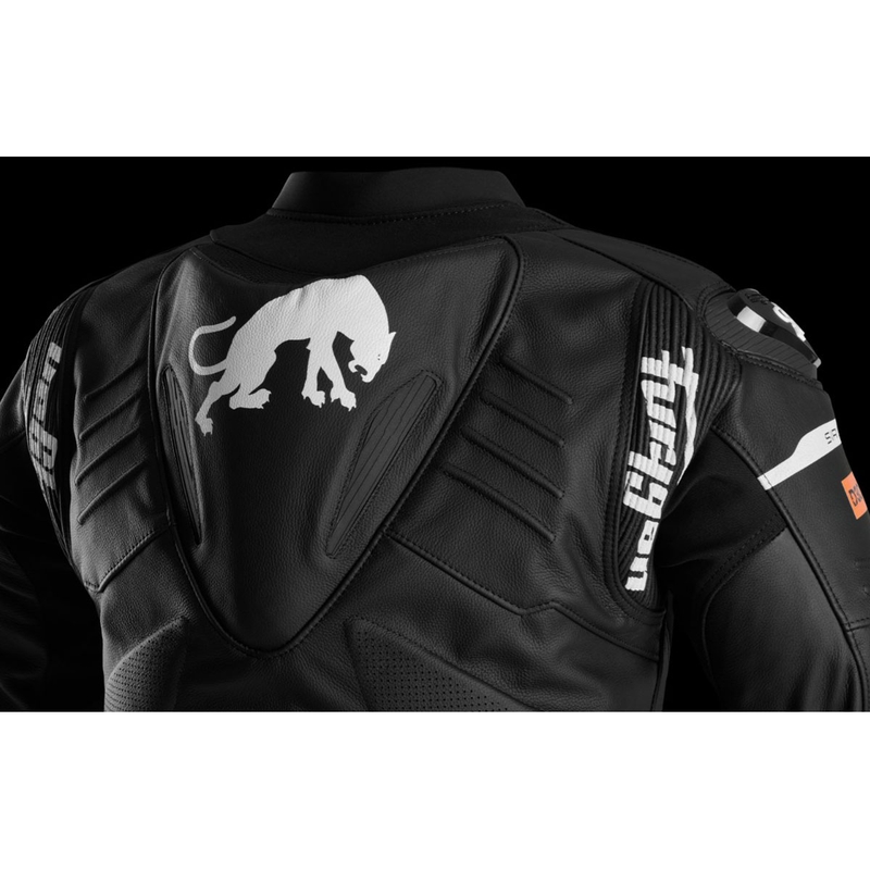 Veste moto en cuir Furygan Sirius noir-blanc