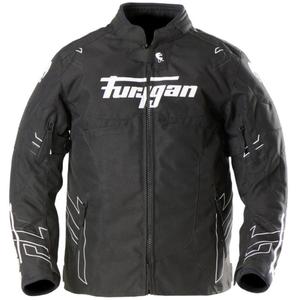 Veste moto enfant Furygan Neon Kid noir-blanc