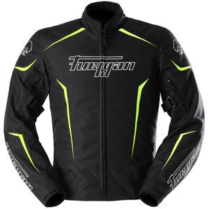 Blouson moto Furygan Yori noir-blanc-jaune fluo