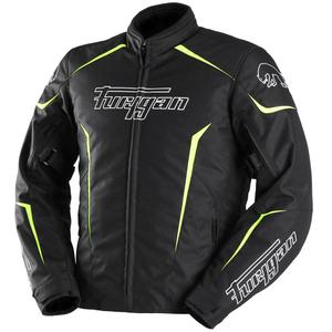 Blouson moto Furygan Yori noir-blanc-jaune fluo
