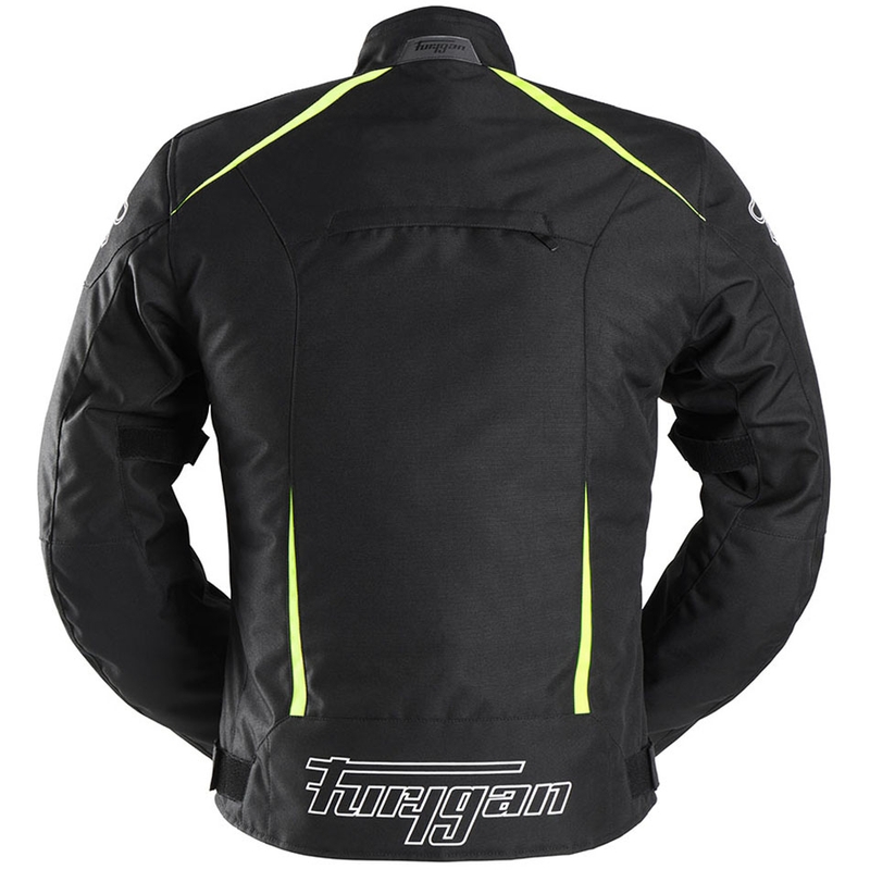 Blouson moto Furygan Yori noir-blanc-jaune fluo