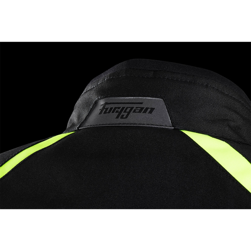 Blouson moto Furygan Yori noir-blanc-jaune fluo