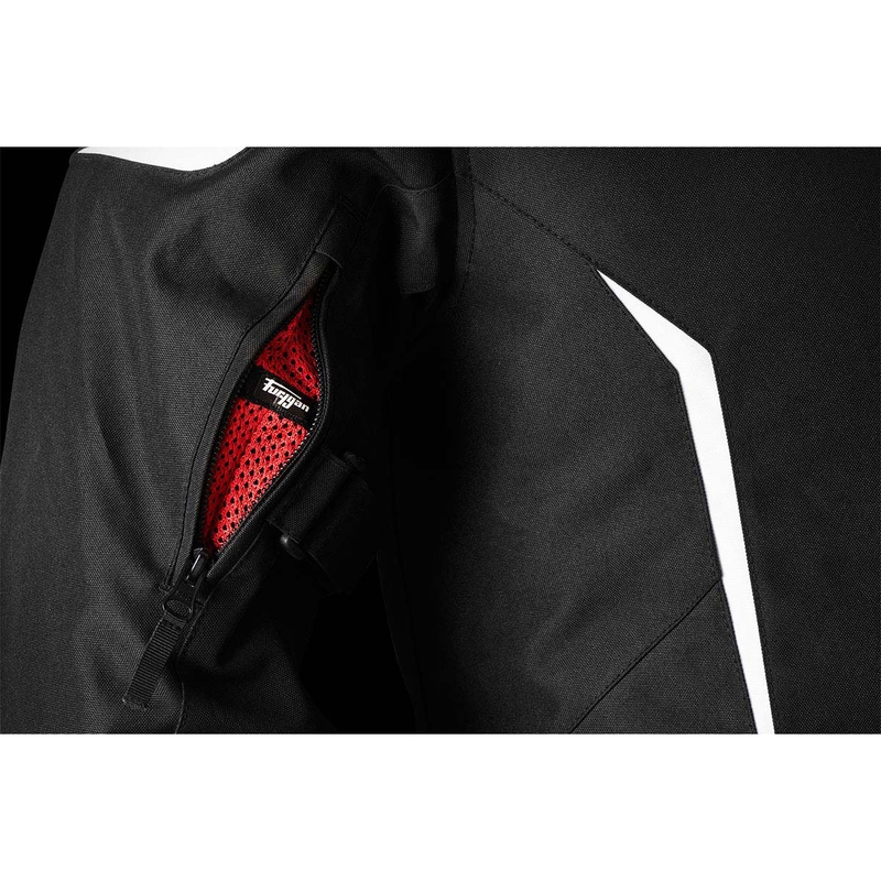 Veste moto Furygan Yori noir-blanc