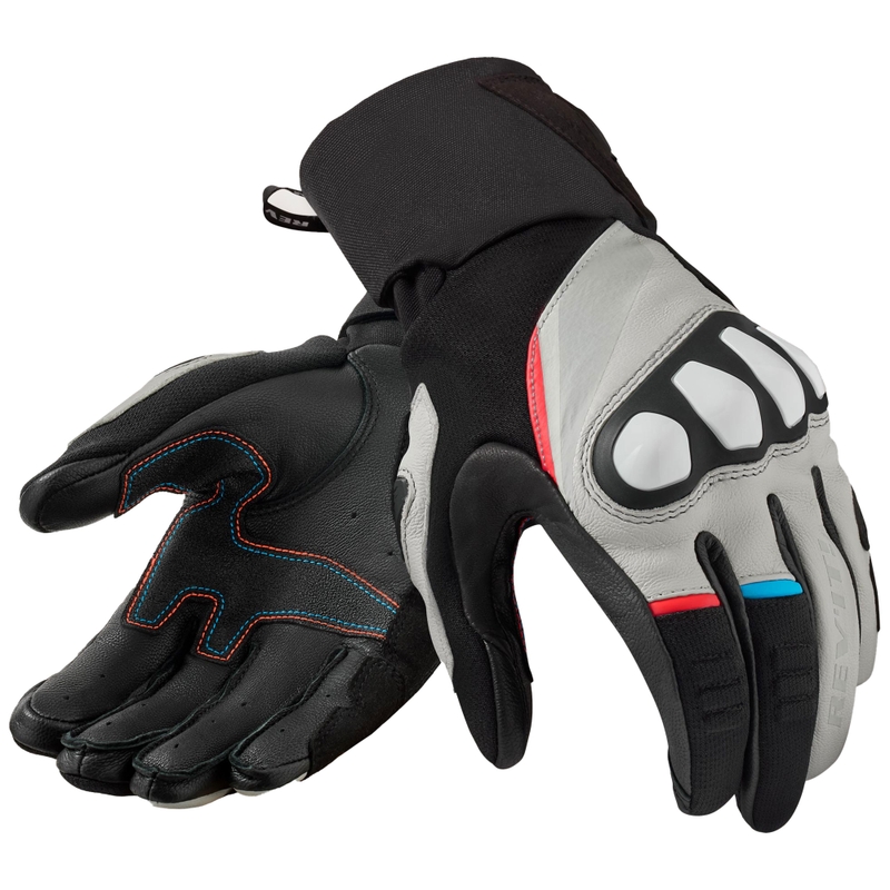 Gants moto Revit Combustion noir-gris clair