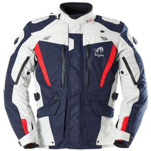Blouson moto Furygan Apalaches Evo bleu-beige-rouge