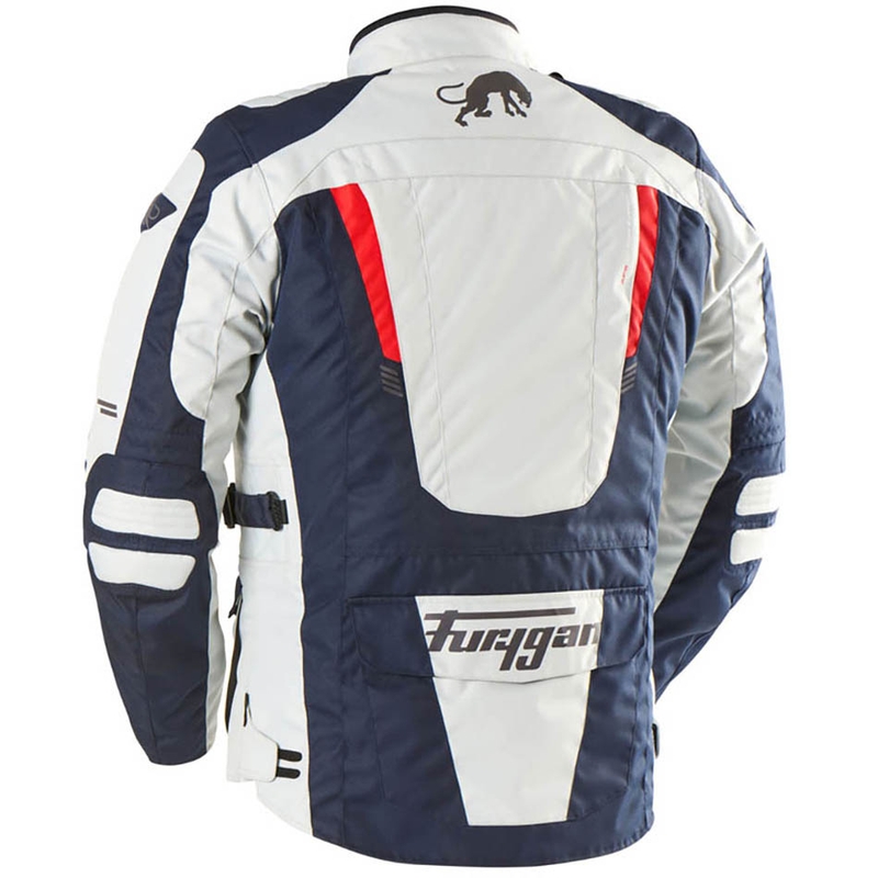 Blouson moto Furygan Apalaches Evo bleu-beige-rouge