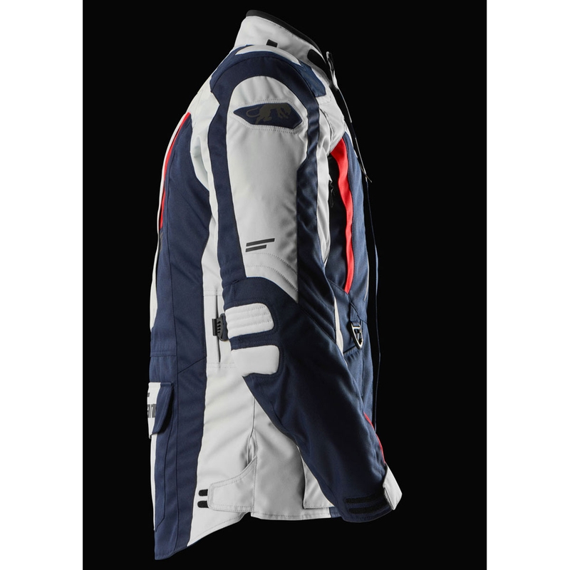 Blouson moto Furygan Apalaches Evo bleu-beige-rouge