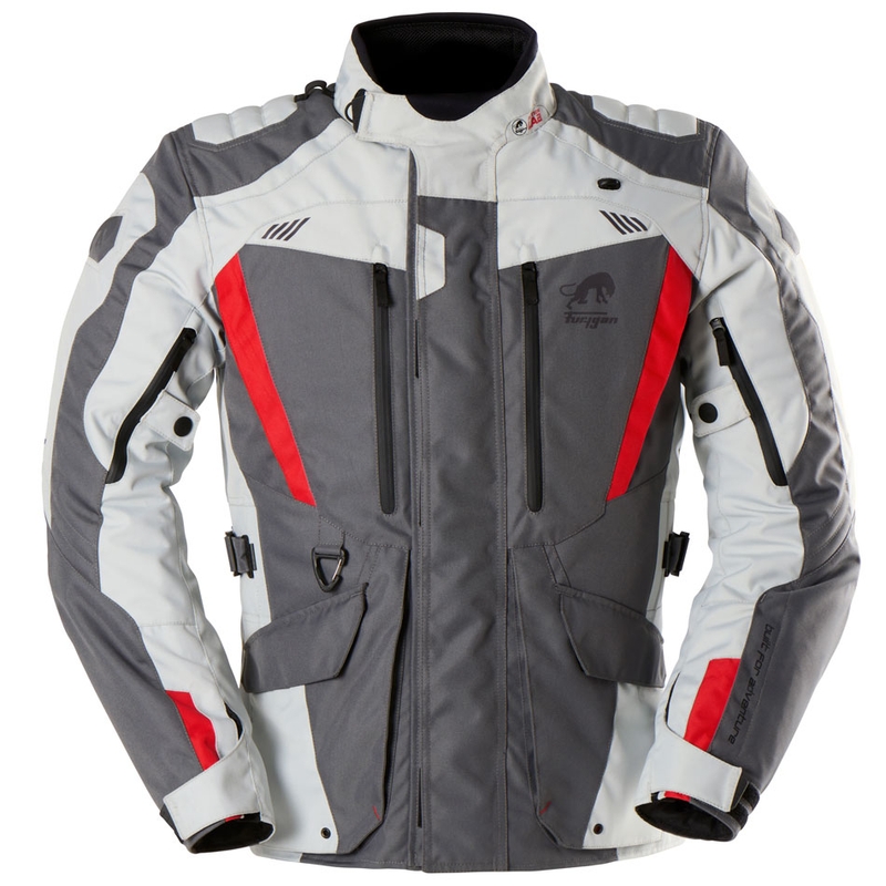 Blouson moto Furygan Apalaches Evo gris-beige-rouge