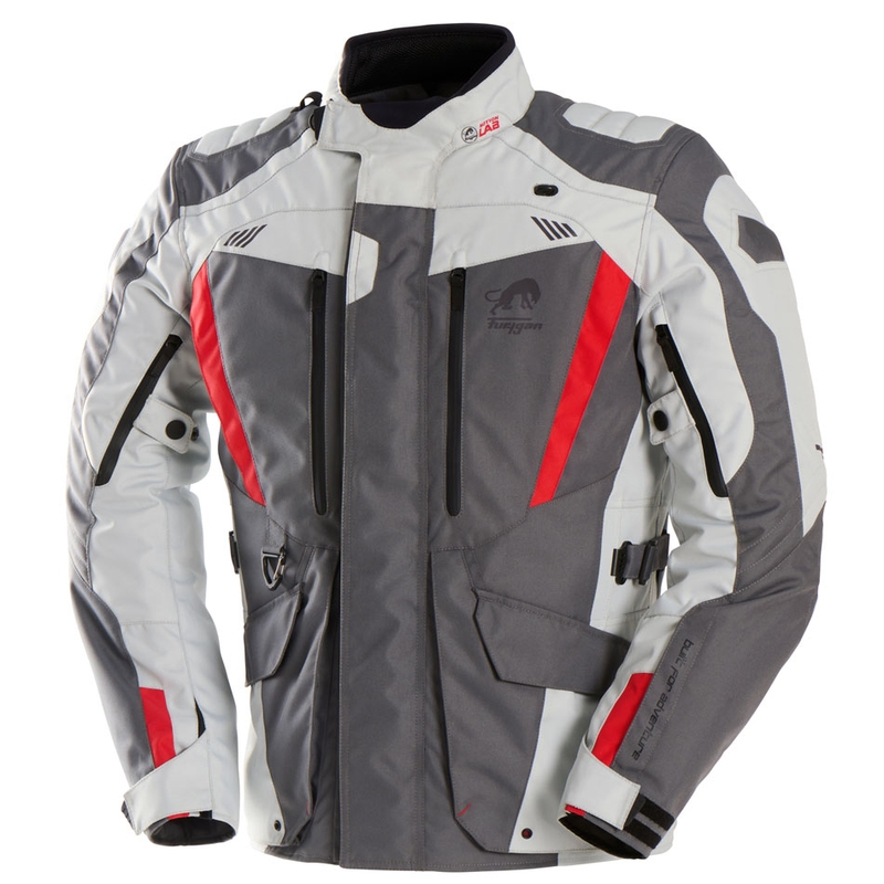 Blouson moto Furygan Apalaches Evo gris-beige-rouge