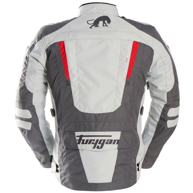 Blouson moto Furygan Apalaches Evo gris-beige-rouge