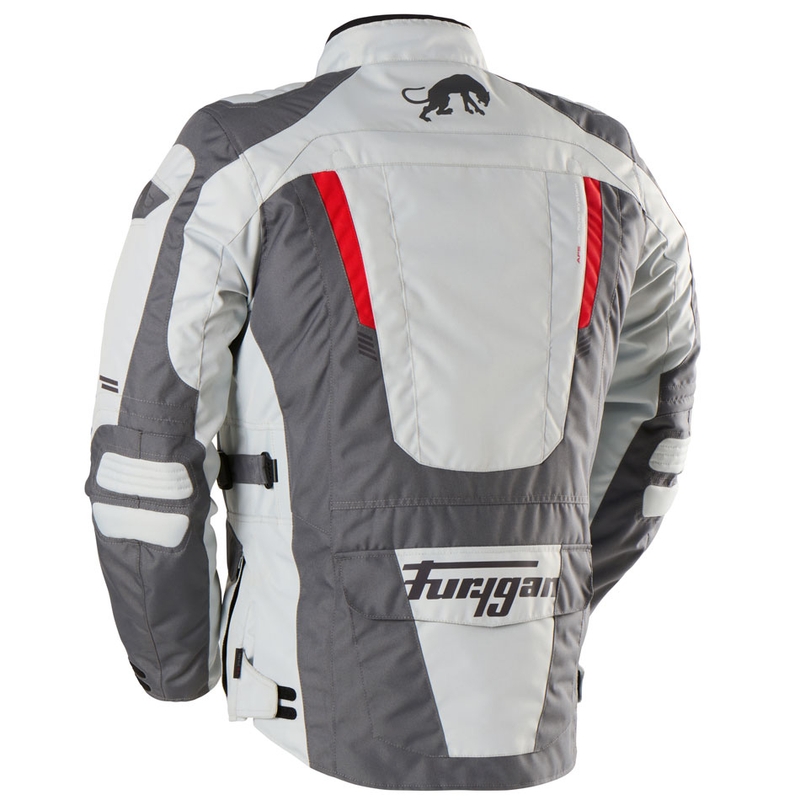 Blouson moto Furygan Apalaches Evo gris-beige-rouge