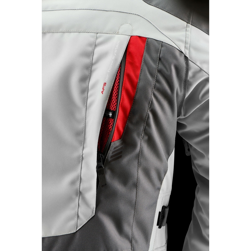 Blouson moto Furygan Apalaches Evo gris-beige-rouge