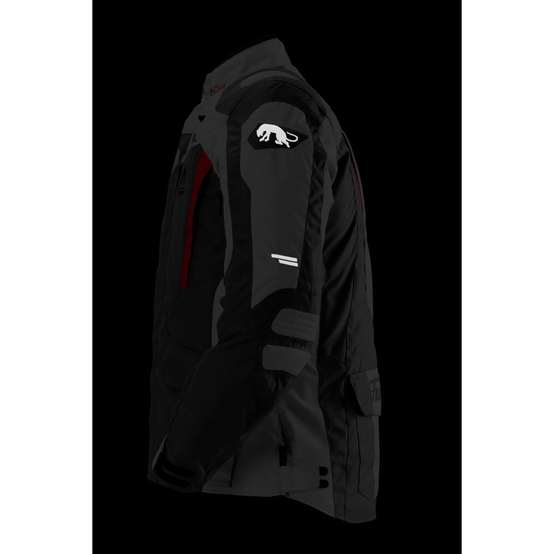 Blouson moto Furygan Apalaches Evo gris-beige-rouge
