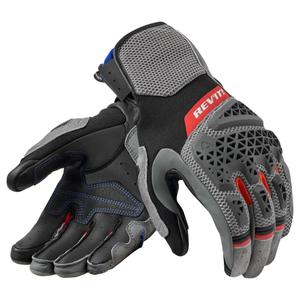 Gants moto Revit Sand 5 gris-rouge
