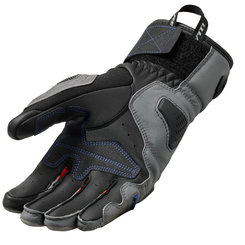 Gants moto Revit Sand 5 gris-rouge