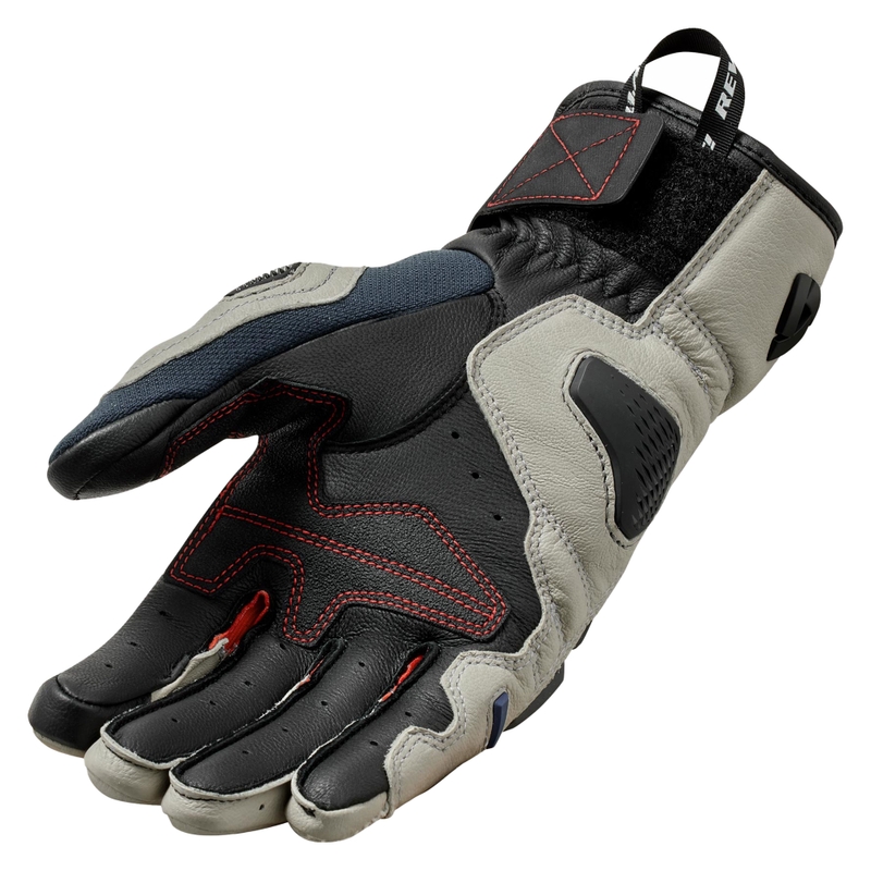 Gants moto Revit Sand 5 argent-rouge
