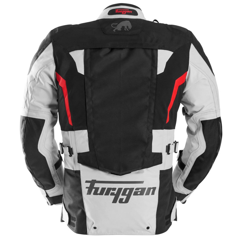 Blouson moto Furygan Montroc Kevlar® Primaloft® 3IN1+ noir-beige-rouge