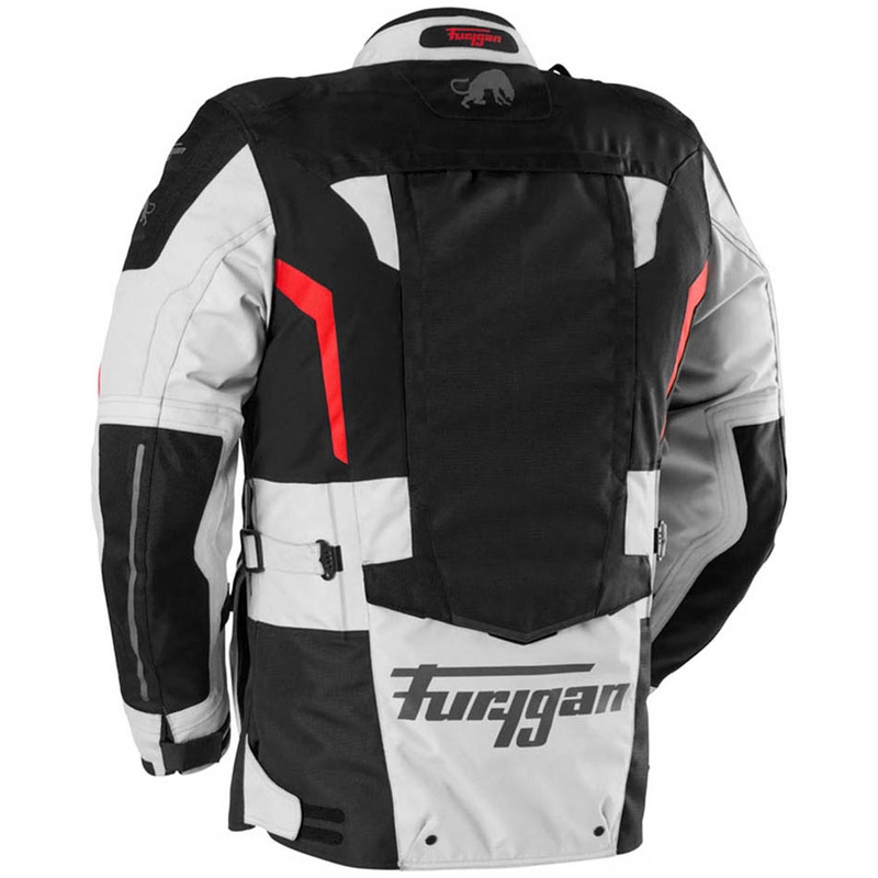 Blouson moto Furygan Montroc Kevlar® Primaloft® 3IN1+ noir-beige-rouge
