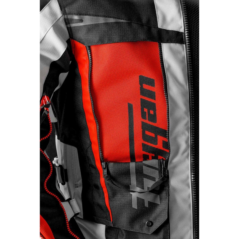 Blouson moto Furygan Montroc Kevlar® Primaloft® 3IN1+ noir-beige-rouge