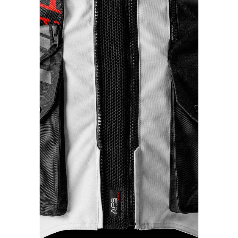 Blouson moto Furygan Montroc Kevlar® Primaloft® 3IN1+ noir-beige-rouge
