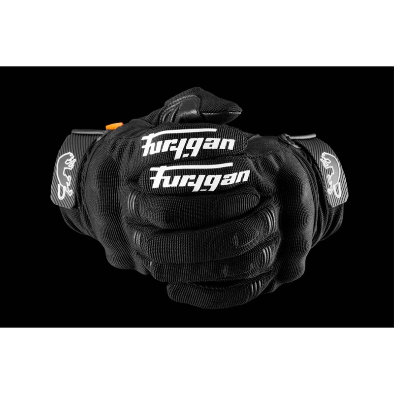 Gants moto Furygan Jet D3O Evo noir-blanc