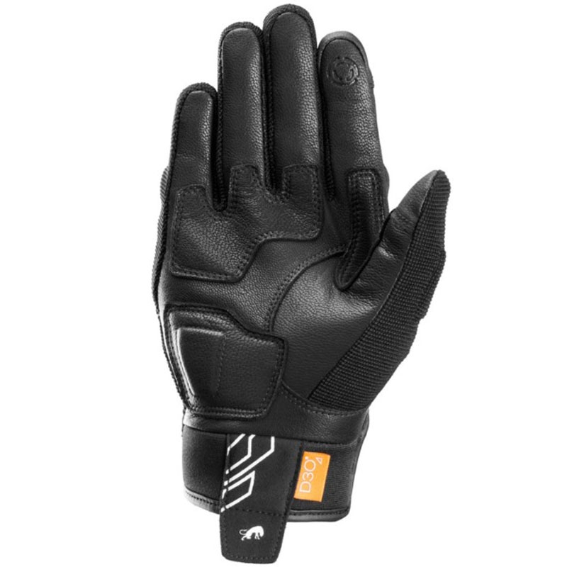 Gants moto Furygan Jet Neon D3O noir-blanc