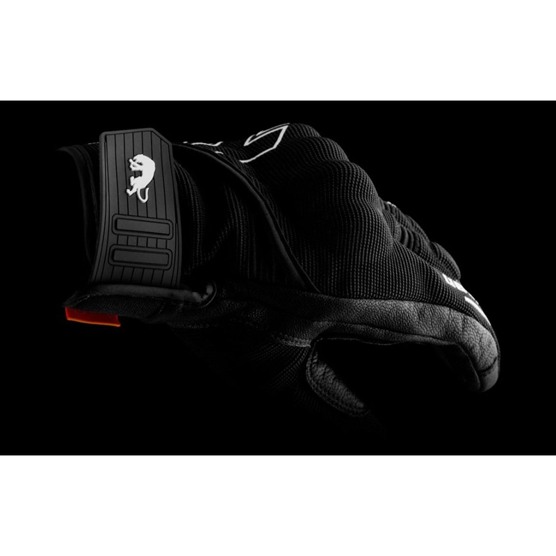 Gants moto Furygan Jet Neon D3O noir-blanc