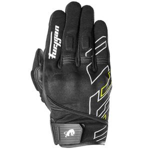 Gants moto Furygan Jet Neon D3O noir-blanc-jaune fluo