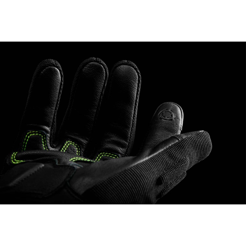 Gants moto Furygan Jet Neon D3O noir-blanc-jaune fluo