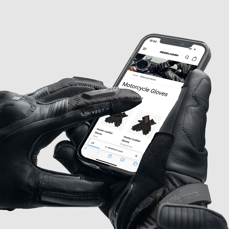 Gants moto Rebelhorn Viper noir