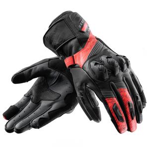 Gants moto Rebelhorn Viper noir-gris-rouge fluo