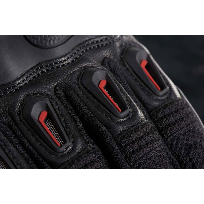 Gants moto Furygan Volt noir-rouge soldes