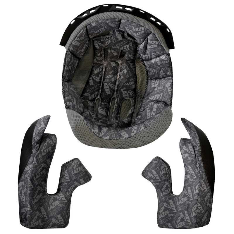 Coussinets de joues et chapeau pour casque Lazer Bayamo noir