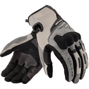 Gants de moto Revit Cavern gris clair-noir