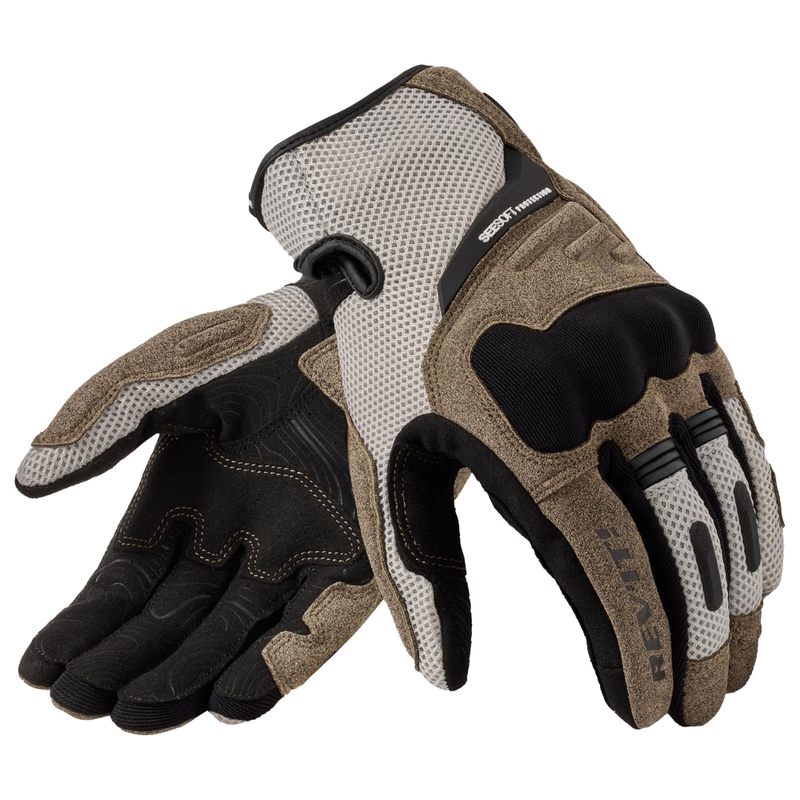 Gants de moto pour femmes Revit Cavern Sand-Black