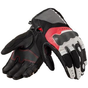 Gants moto Revit Blaze blanc-rouge