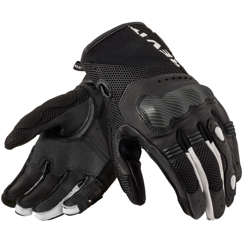 Gants moto Revit Blaze noir-blanc