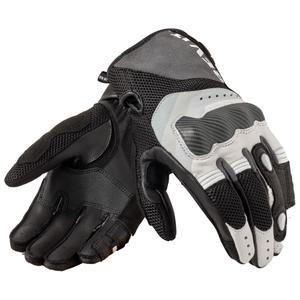 Gants moto Revit Blaze gris-blanc
