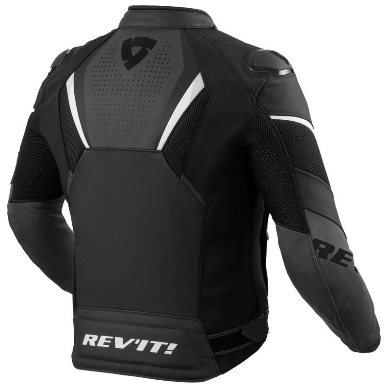 Veste de moto en cuir Revit Automate Noir