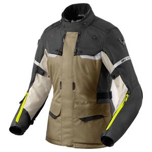 Veste moto femme Revit Outback 4 H2O vert-anthracite