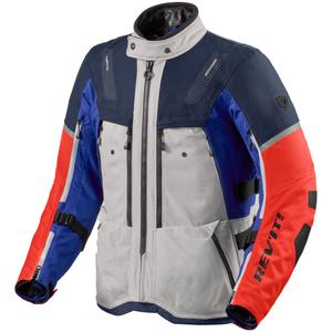 Veste moto Revit Sand 5 H2O argent-bleu
