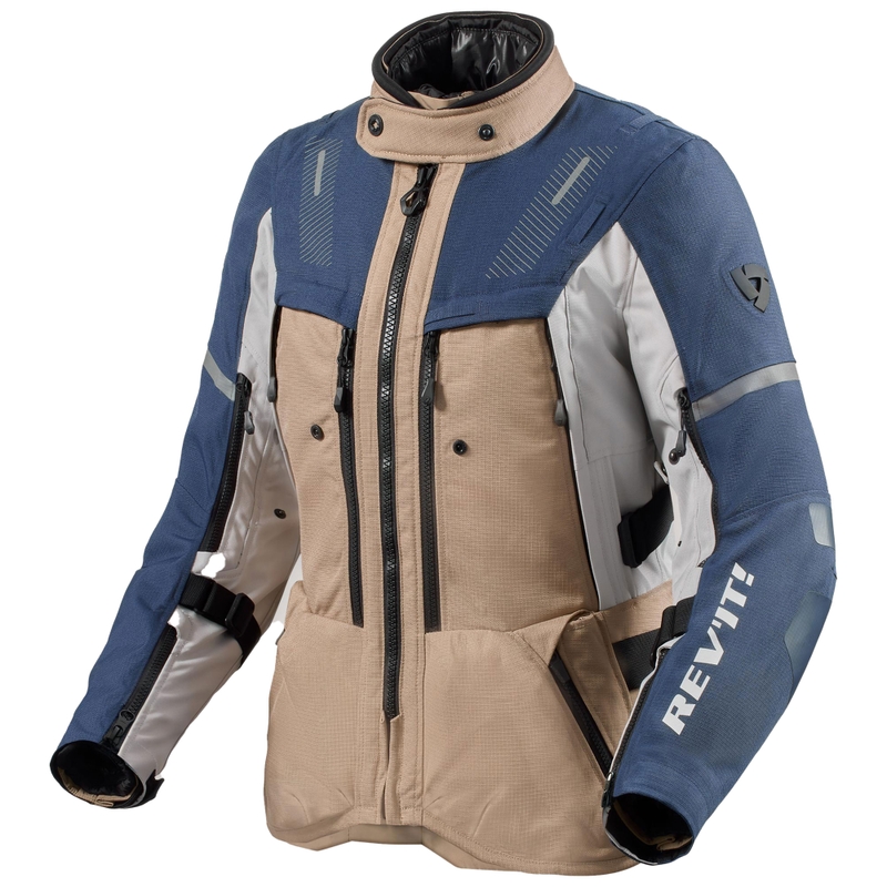 Veste moto femme Revit Sand 5 H2O bleu sable
