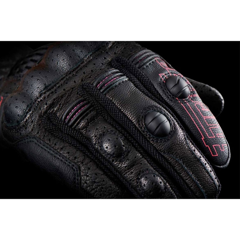 Gants moto femme Furygan TD Air Lady noir-blanc-rose