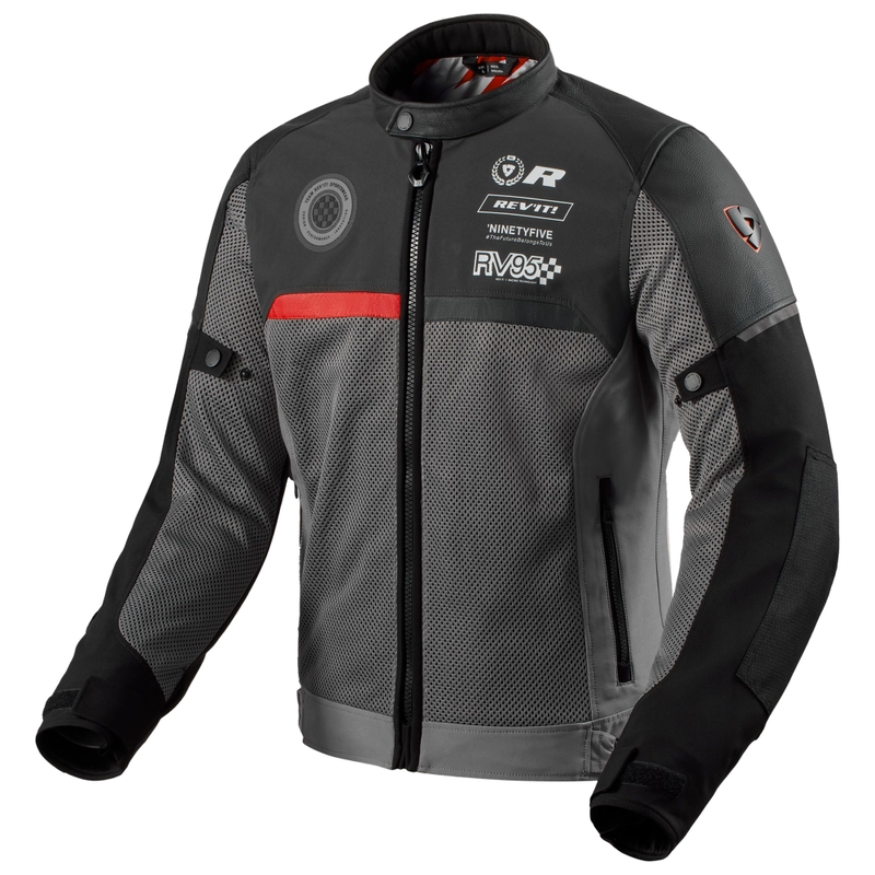 Veste moto Revit Swiftblade noir-rouge