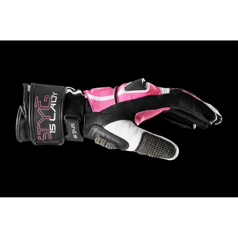 Gants moto femme Furygan Styg 15 Lady noir-rose