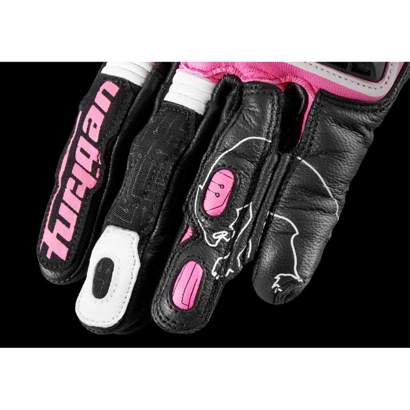 Gants moto femme Furygan Styg 15 Lady noir-rose