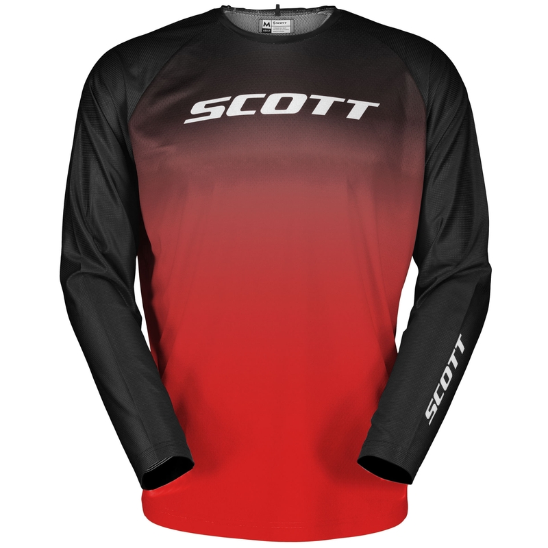 Maillot motocross SCOTT EVO Swap noir-rouge soldes