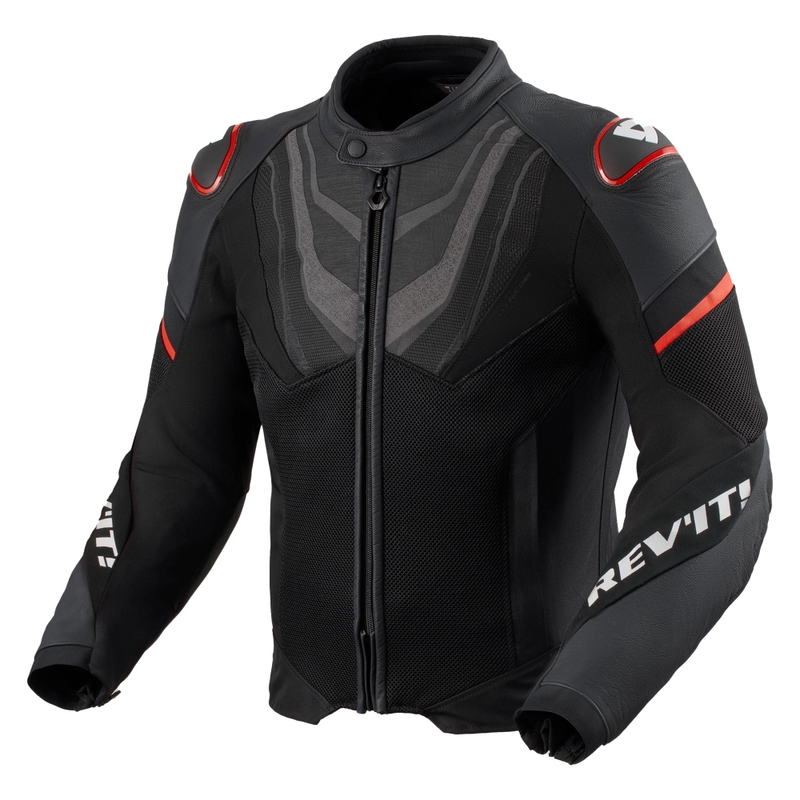 Veste moto Revit Mantis 3 H2O noir-rouge